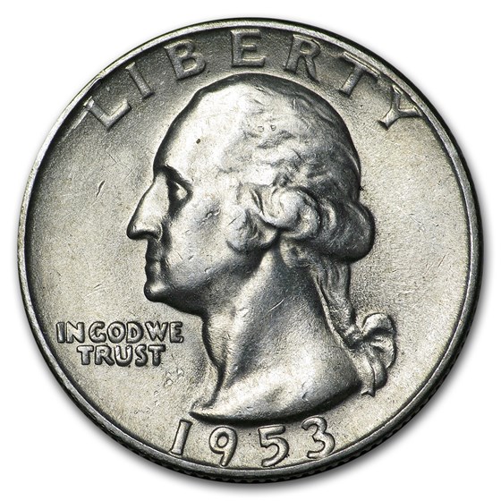 1953-S Washington Quarter AU 1953-S Washington Quarter AU